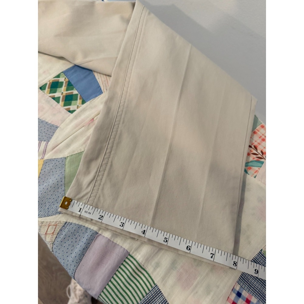 Peter Millar Twill Pants Men Beige 5 Pocket Soft Touch Pima Blend ME0B47 35X32 - Picture 12 of 13
